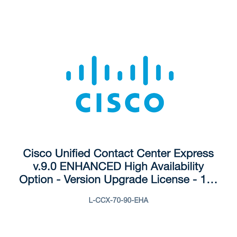 L-CCX-70-90-EHA: Cisco Unified Contact Center Express v.9.0 ENHANCED High Availability