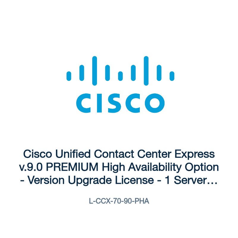 L-CCX-70-90-PHA: Cisco Unified Contact Center Express v.9.0 PREMIUM High Availability