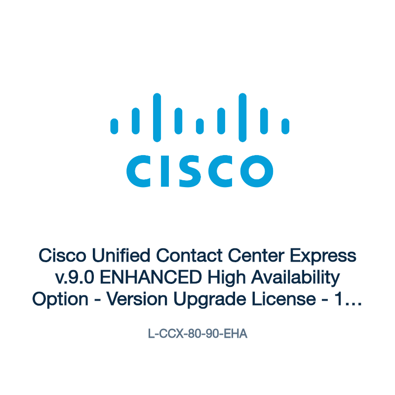 L-CCX-80-90-EHA: Cisco Unified Contact Center Express v.9.0 ENHANCED High Availability