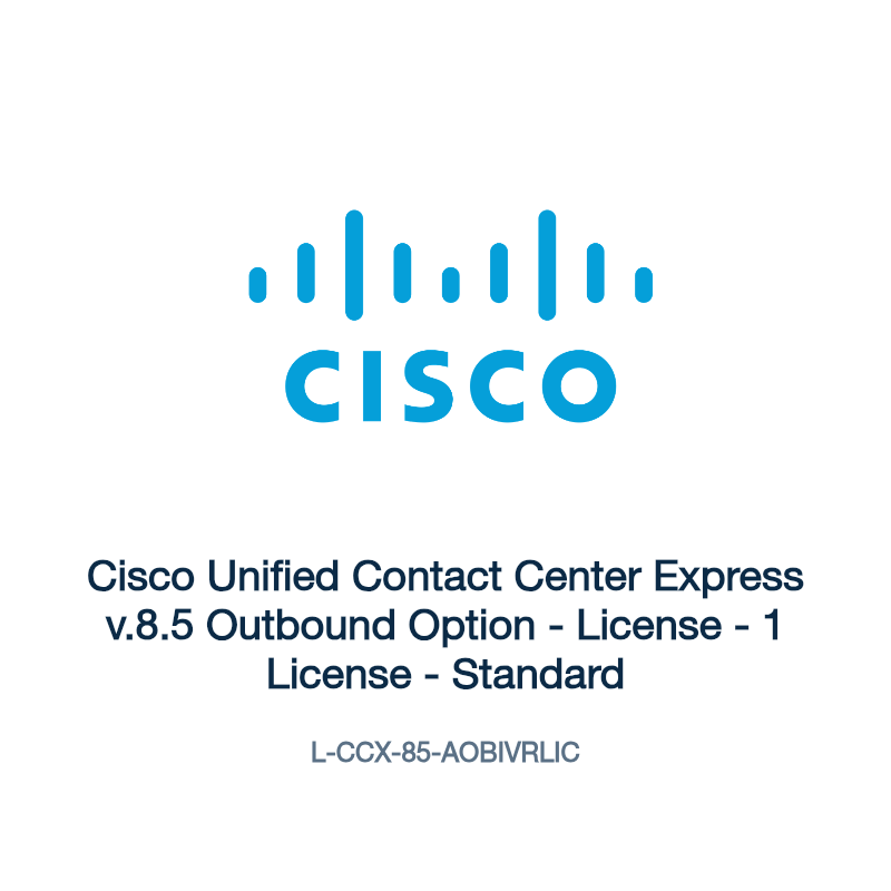 L-CCX-85-AOBIVRLIC: Cisco Unified Contact Center Express v.8.5 Outbound Option