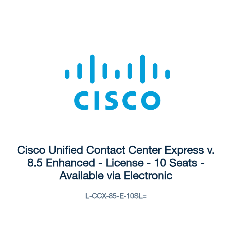 L-CCX-85-E-10SL=: Cisco Unified Contact Center Express v. 8.5 Enhanced