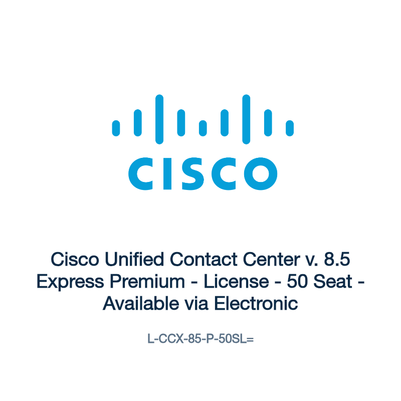 L-CCX-85-P-50SL=: Cisco Unified Contact Center v. 8.5 Express Premium