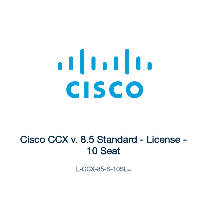 L-CCX-85-S-10SL=: Cisco CCX v. 8.5 Standard