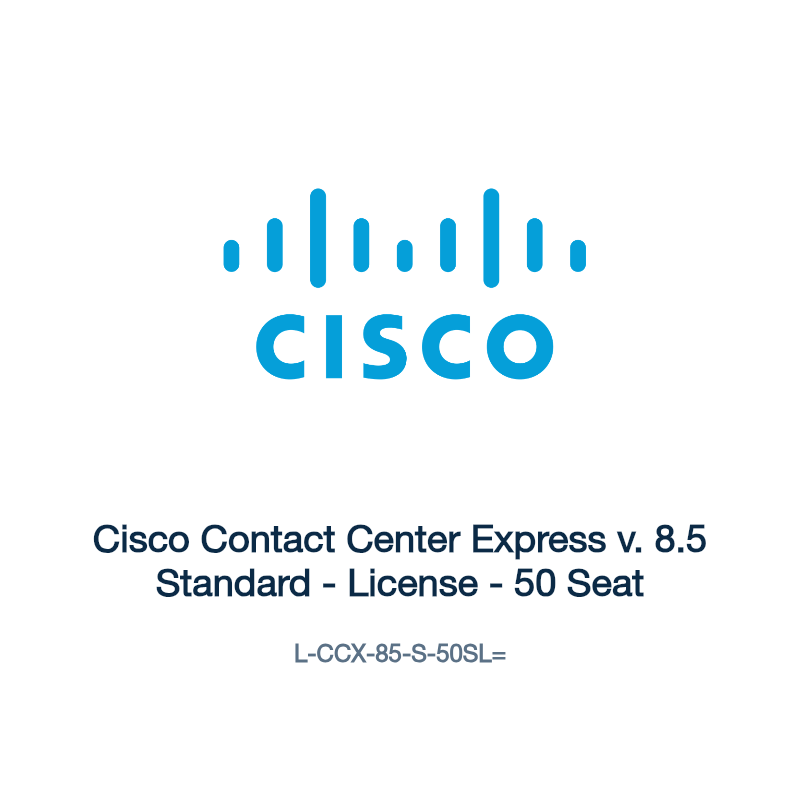 L-CCX-85-S-50SL=: Cisco Contact Center Express v. 8.5 Standard