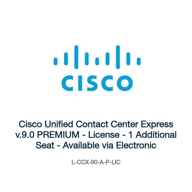 L-CCX-90-A-P-LIC: Cisco Unified Contact Center Express v.9.0 PREMIUM