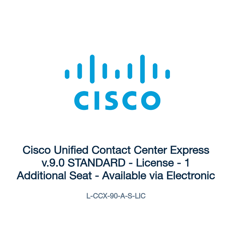 L-CCX-90-A-S-LIC: Cisco Unified Contact Center Express v.9.0 STANDARD