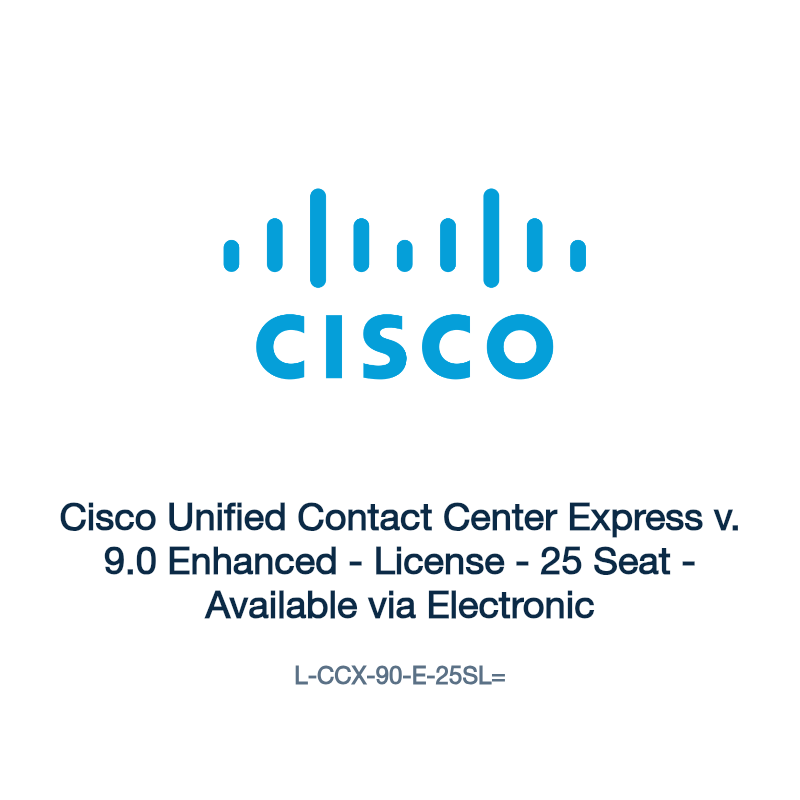 L-CCX-90-E-25SL=: Cisco Unified Contact Center Express v. 9.0 Enhanced