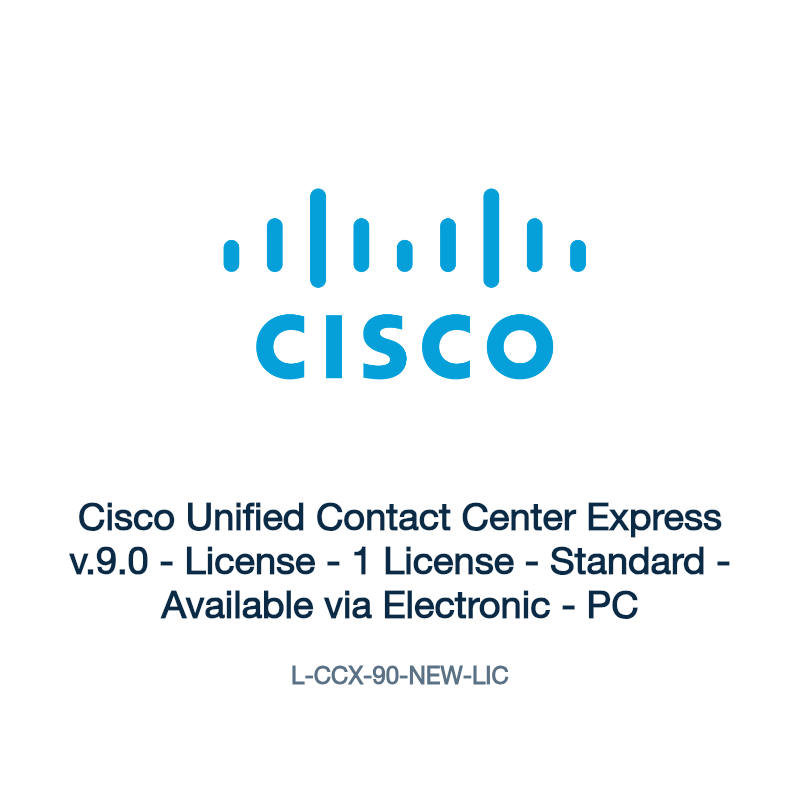 L-CCX-90-NEW-LIC: Cisco Unified Contact Center Express v.9.0