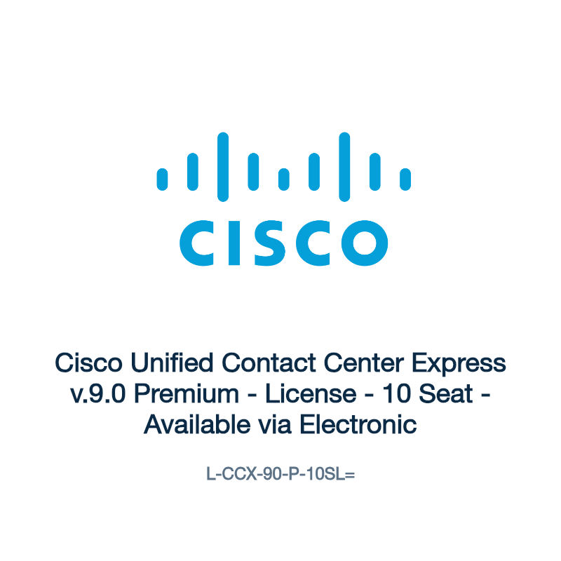 L-CCX-90-P-10SL=: Cisco Unified Contact Center Express v.9.0 Premium