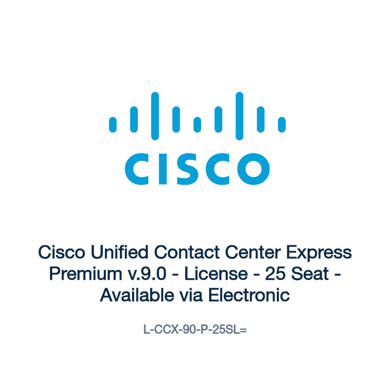 L-CCX-90-P-25SL=: Cisco Unified Contact Center Express Premium v.9.0