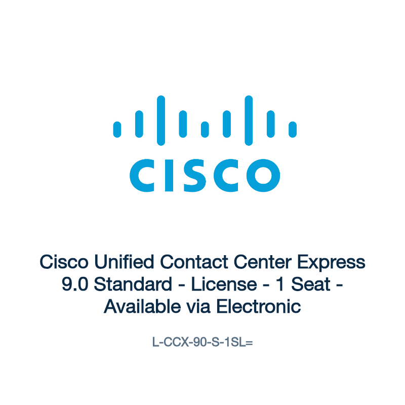 L-CCX-90-S-1SL=: Cisco Unified Contact Center Express 9.0 Standard
