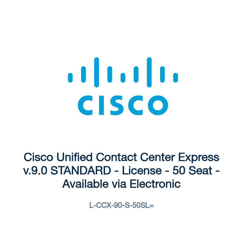 L-CCX-90-S-50SL=: Cisco Unified Contact Center Express v.9.0 STANDARD