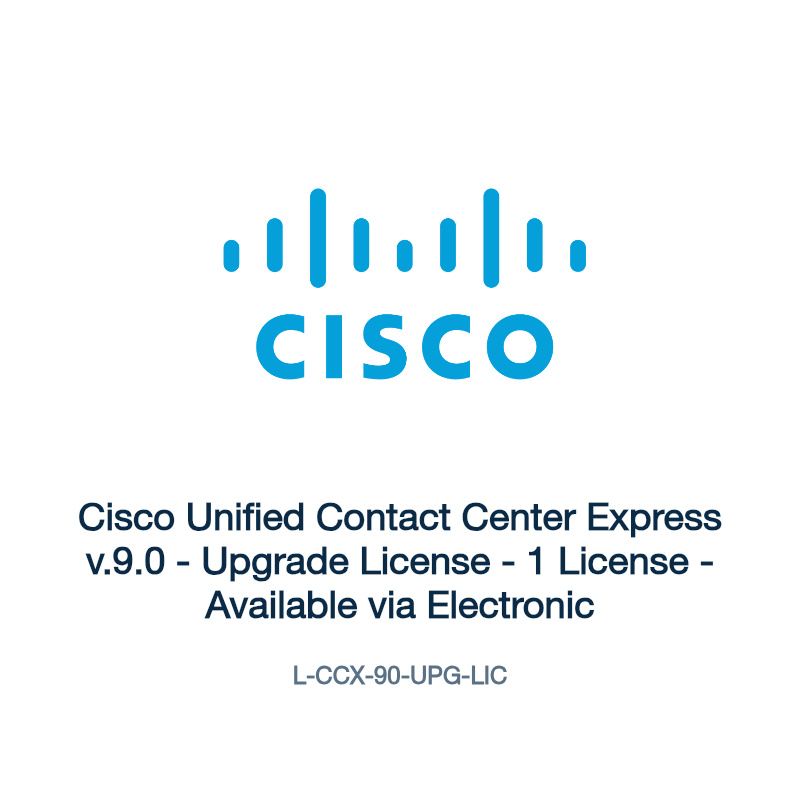 L-CCX-90-UPG-LIC: Cisco Unified Contact Center Express v.9.0