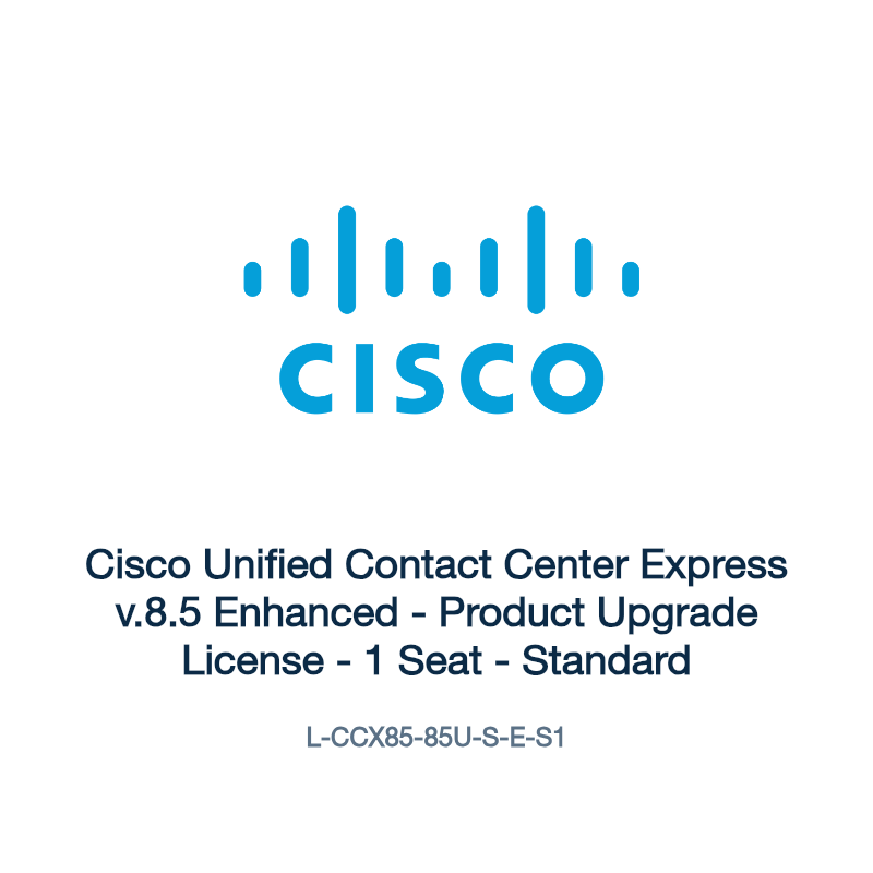 L-CCX85-85U-S-E-S1: Cisco Unified Contact Center Express v.8.5 Enhanced