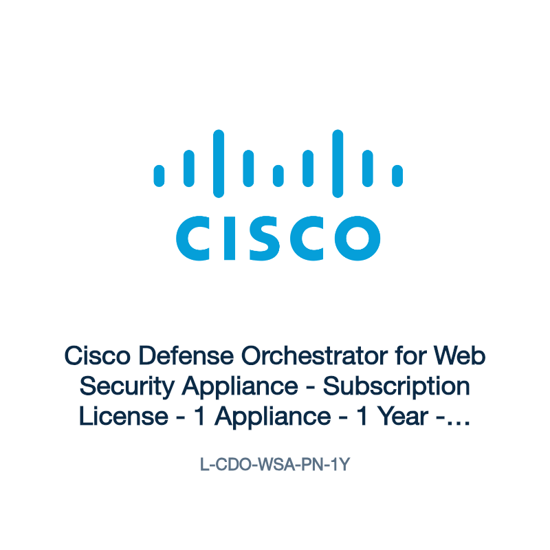 L-CDO-WSA-PN-1Y: Cisco Defense Orchestrator for Web Security Appliance