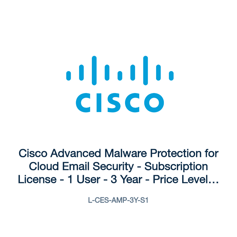 L-CES-AMP-3Y-S1: Cisco Advanced Malware Protection for Cloud Email Security