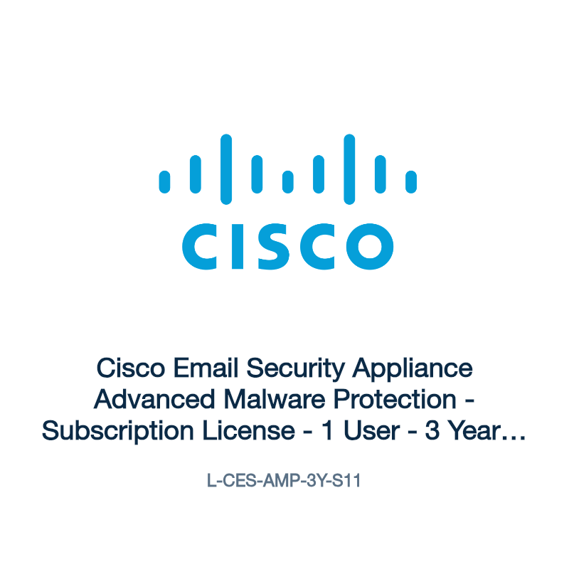 L-CES-AMP-3Y-S11: Cisco Email Security Appliance Advanced Malware Protection