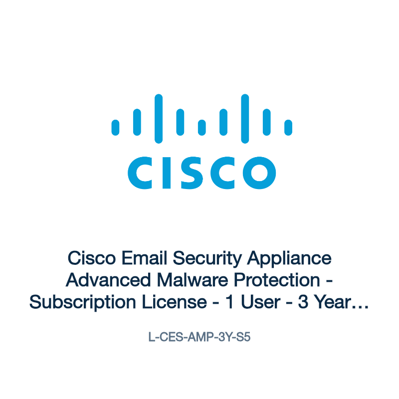 L-CES-AMP-3Y-S5: Cisco Email Security Appliance Advanced Malware Protection