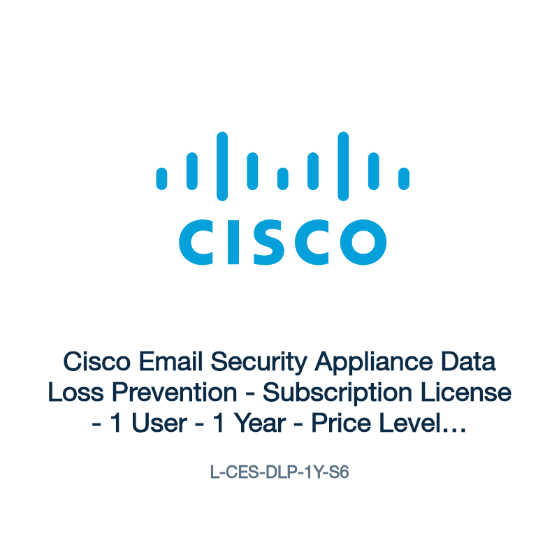 L-CES-DLP-1Y-S6: Cisco Email Security Appliance Data Loss Prevention