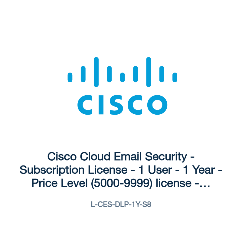 L-CES-DLP-1Y-S8: Cisco Cloud Email Security