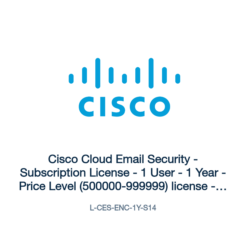 L-CES-ENC-1Y-S14: Cisco Cloud Email Security