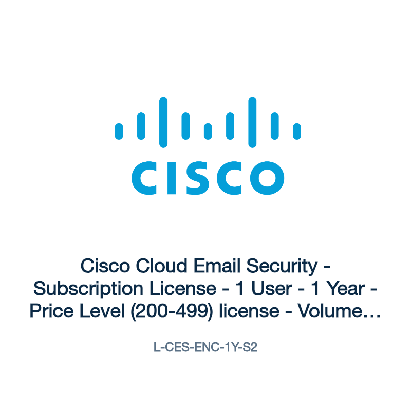 L-CES-ENC-1Y-S2: Cisco Cloud Email Security