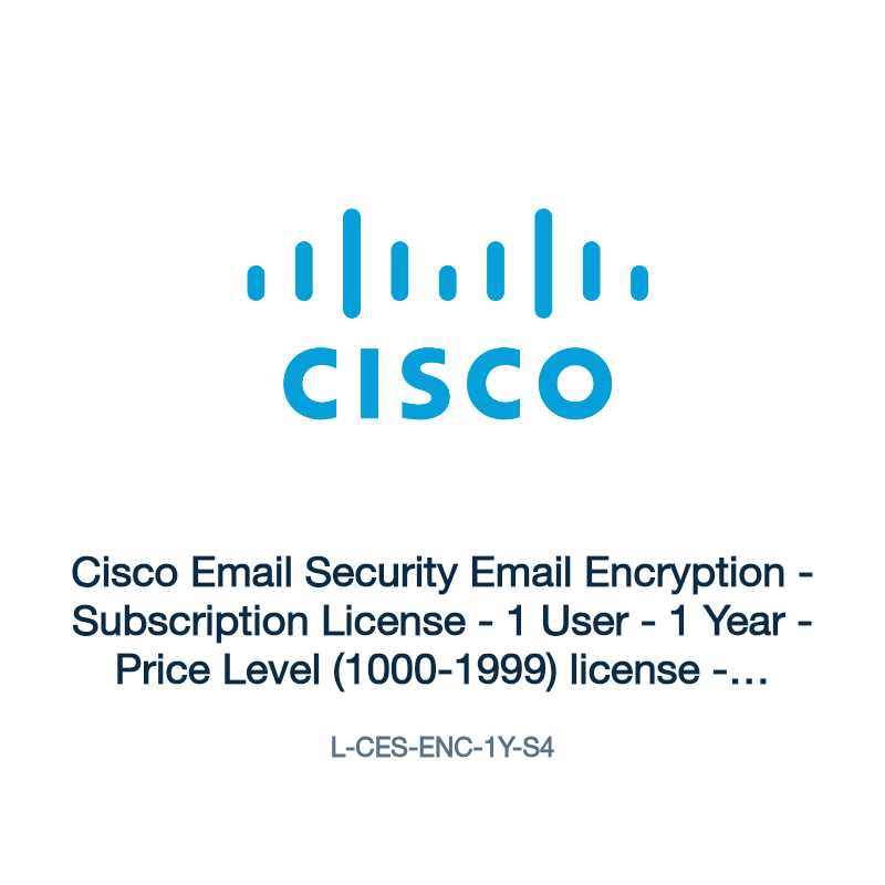 L-CES-ENC-1Y-S4: Cisco Email Security Email Encryption