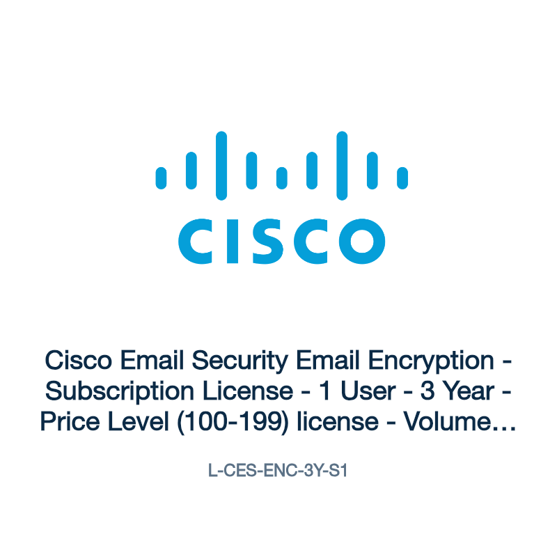 L-CES-ENC-3Y-S1: Cisco Email Security Email Encryption
