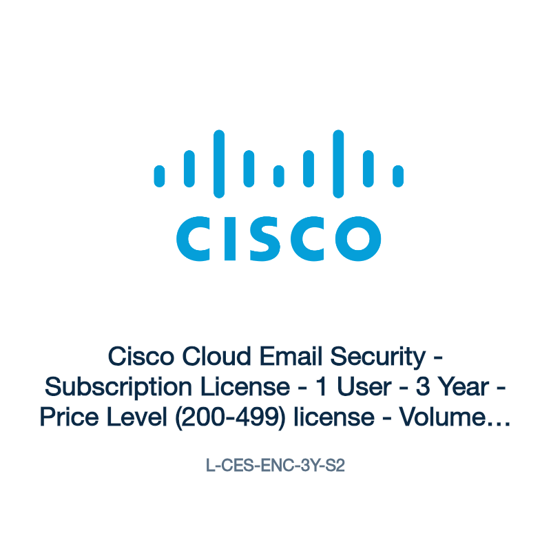 L-CES-ENC-3Y-S2: Cisco Cloud Email Security
