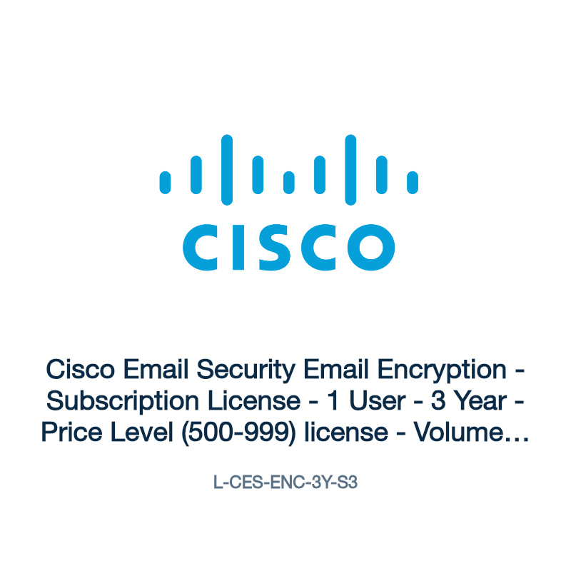 L-CES-ENC-3Y-S3: Cisco Email Security Email Encryption