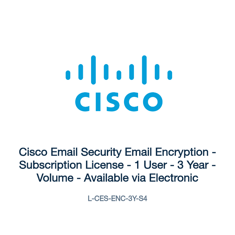 L-CES-ENC-3Y-S4: Cisco Email Security Email Encryption
