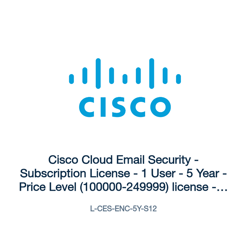 L-CES-ENC-5Y-S12: Cisco Cloud Email Security