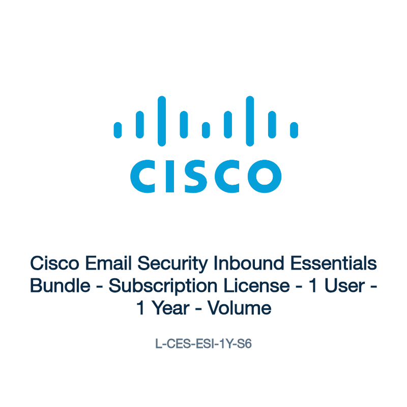 L-CES-ESI-1Y-S6: Cisco Email Security Inbound Essentials Bundle