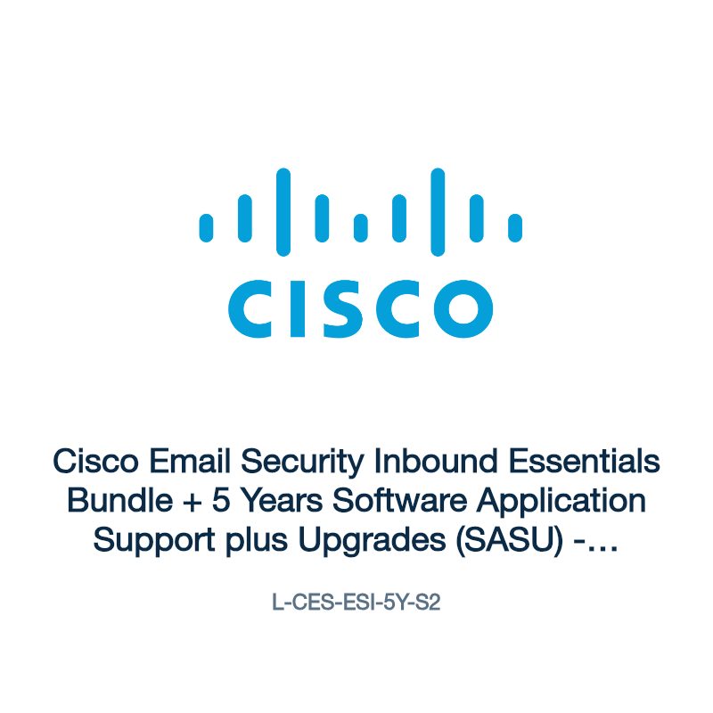 L-CES-ESI-5Y-S2: Cisco Email Security Inbound Essentials Bundle + 5 Years Software