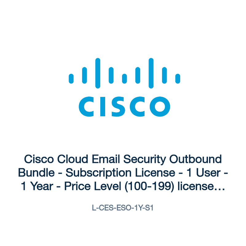 L-CES-ESO-1Y-S1: Cisco Cloud Email Security Outbound Bundle