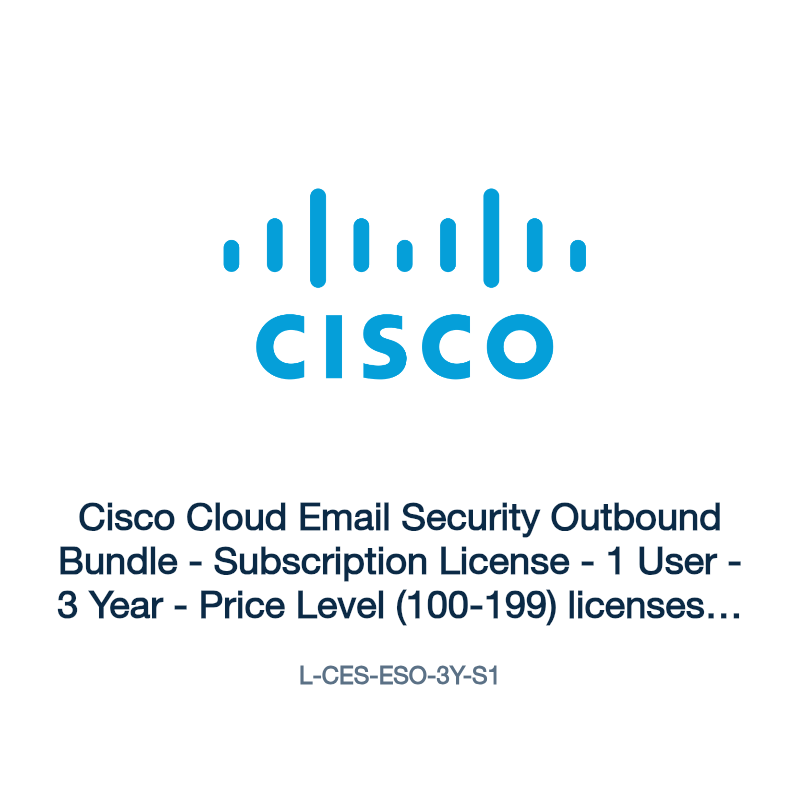 L-CES-ESO-3Y-S1: Cisco Cloud Email Security Outbound Bundle