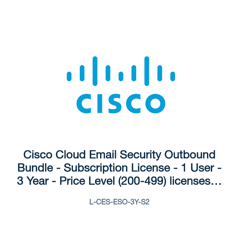 L-CES-ESO-3Y-S2: Cisco Cloud Email Security Outbound Bundle