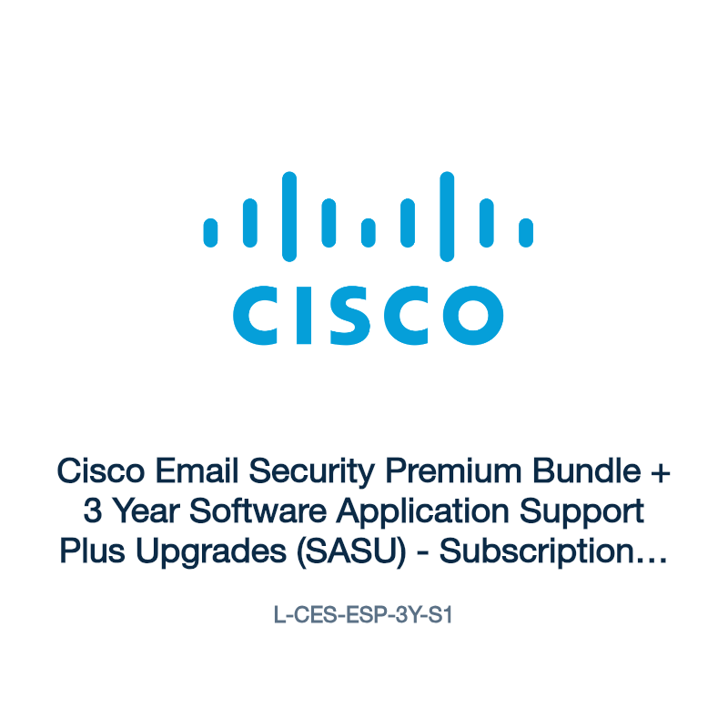 L-CES-ESP-3Y-S1: Cisco Email Security Premium Bundle + 3 Year Software Application