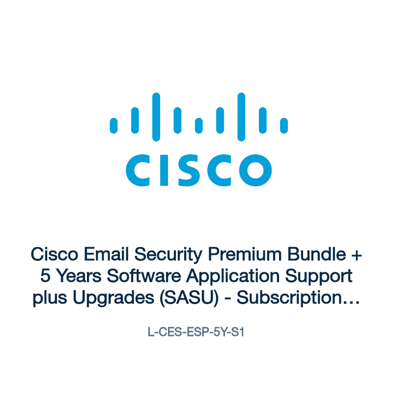 L-CES-ESP-5Y-S1: Cisco Email Security Premium Bundle + 5 Years Software Application