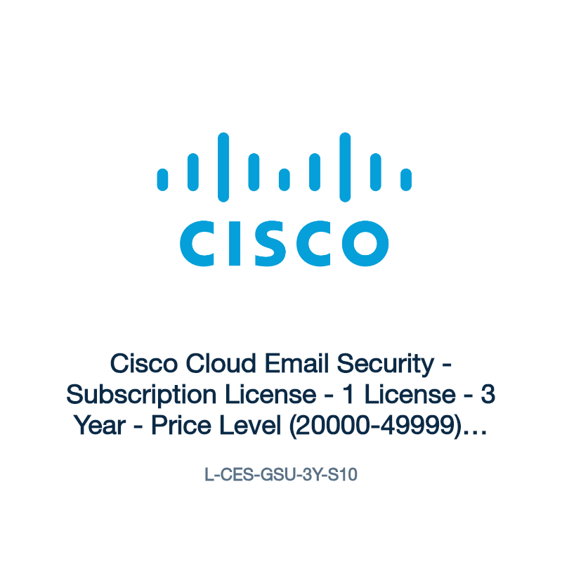 L-CES-GSU-3Y-S10: Cisco Cloud Email Security