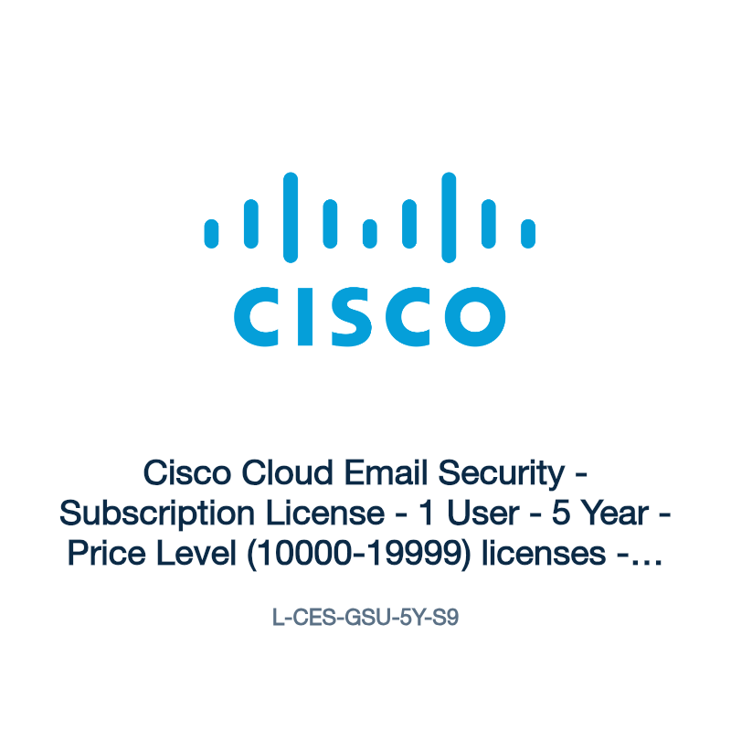 L-CES-GSU-5Y-S9: Cisco Cloud Email Security
