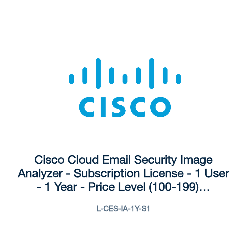 L-CES-IA-1Y-S1: Cisco Cloud Email Security Image Analyzer