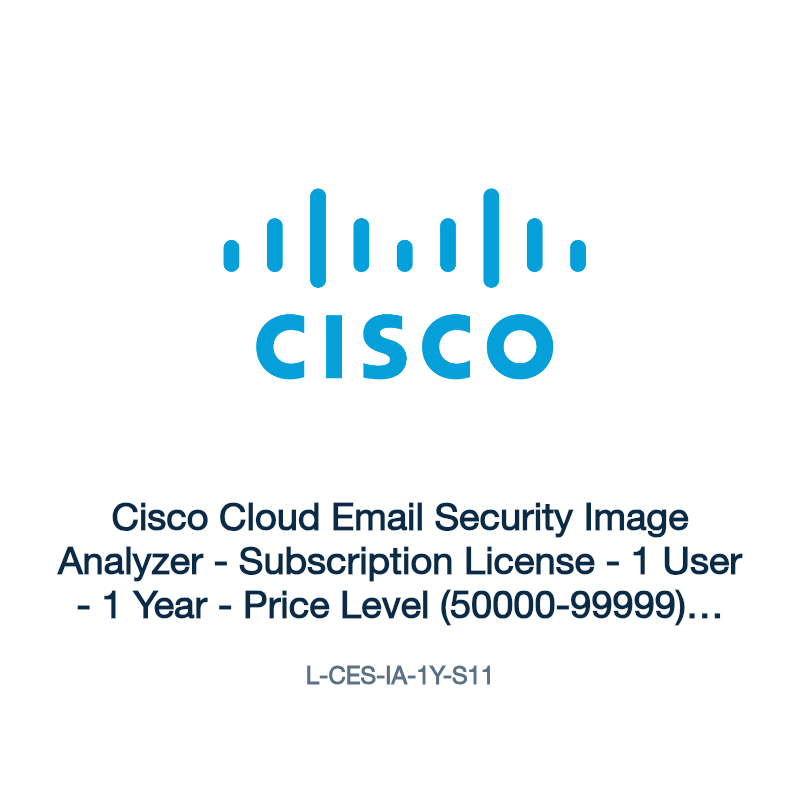 L-CES-IA-1Y-S11: Cisco Cloud Email Security Image Analyzer