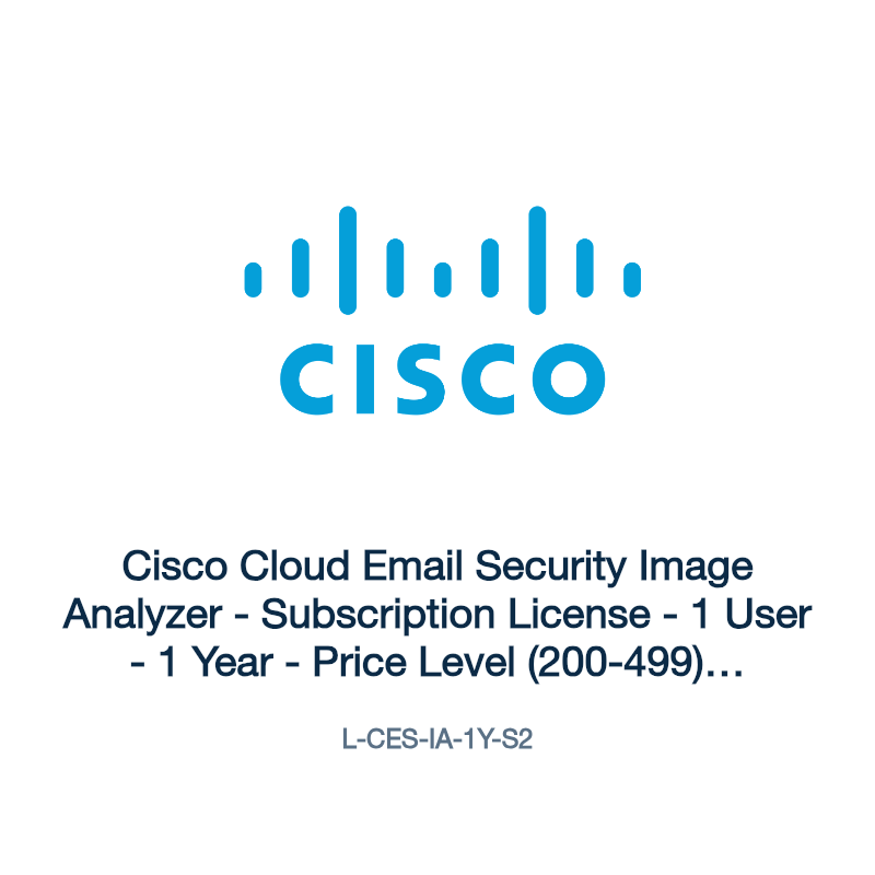 L-CES-IA-1Y-S2: Cisco Cloud Email Security Image Analyzer