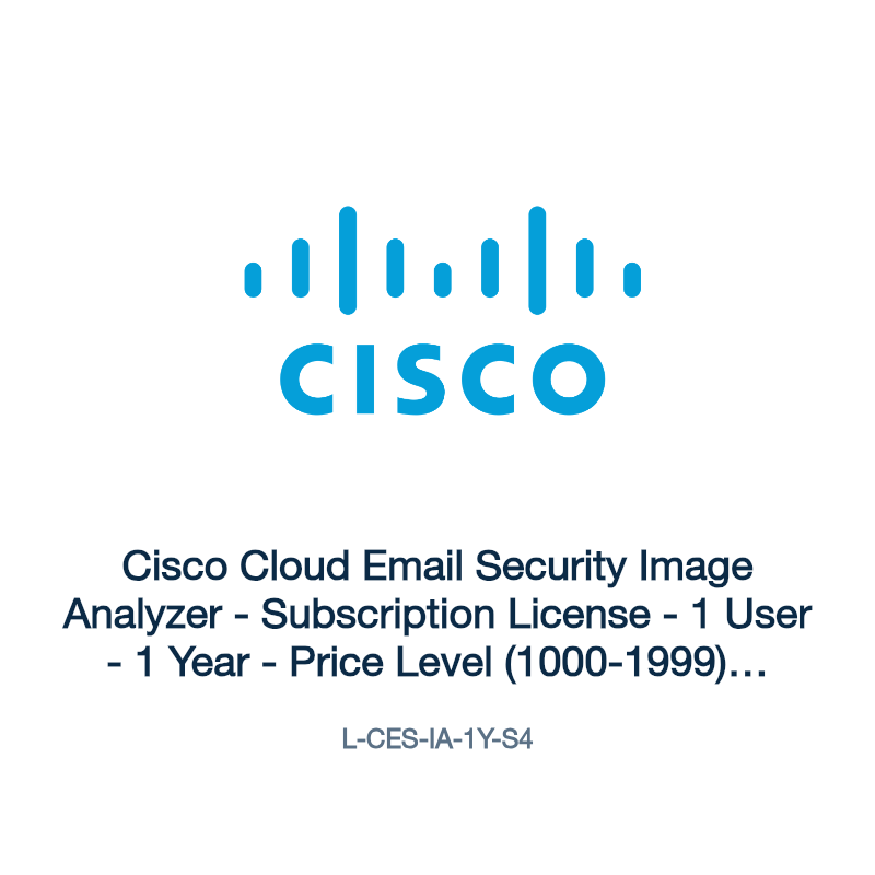 L-CES-IA-1Y-S4: Cisco Cloud Email Security Image Analyzer