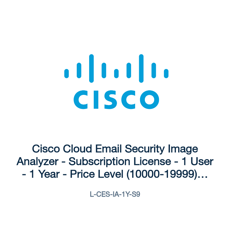 L-CES-IA-1Y-S9: Cisco Cloud Email Security Image Analyzer