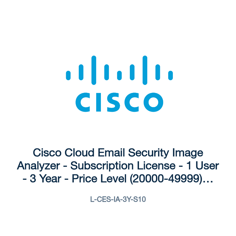 L-CES-IA-3Y-S10: Cisco Cloud Email Security Image Analyzer