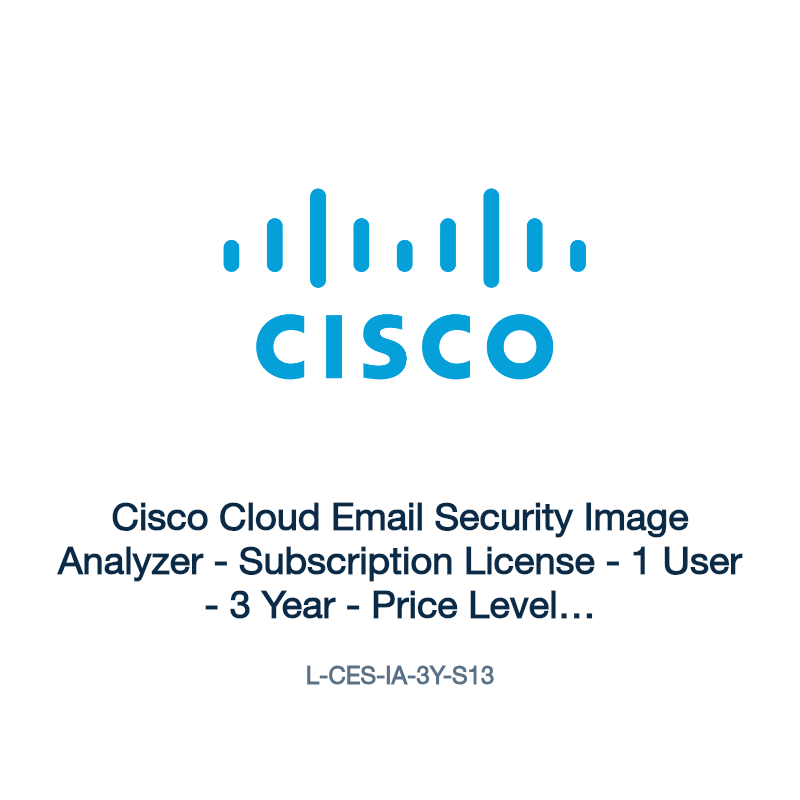 L-CES-IA-3Y-S13: Cisco Cloud Email Security Image Analyzer
