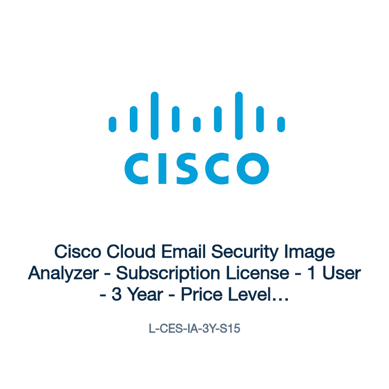 L-CES-IA-3Y-S15: Cisco Cloud Email Security Image Analyzer