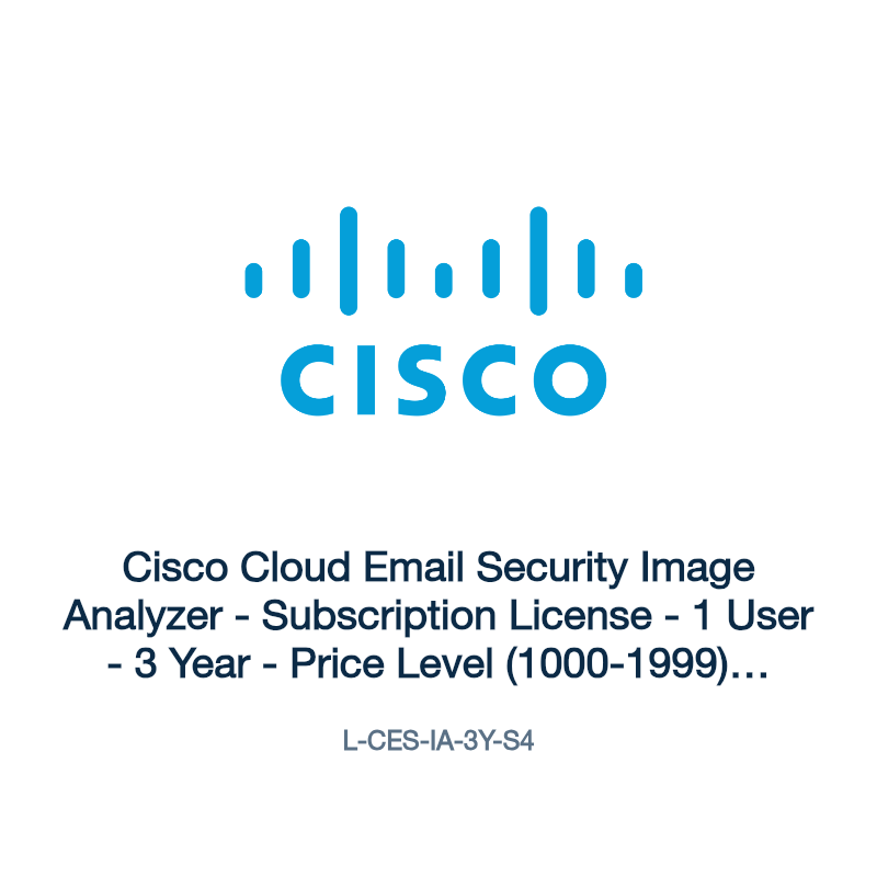 L-CES-IA-3Y-S4: Cisco Cloud Email Security Image Analyzer